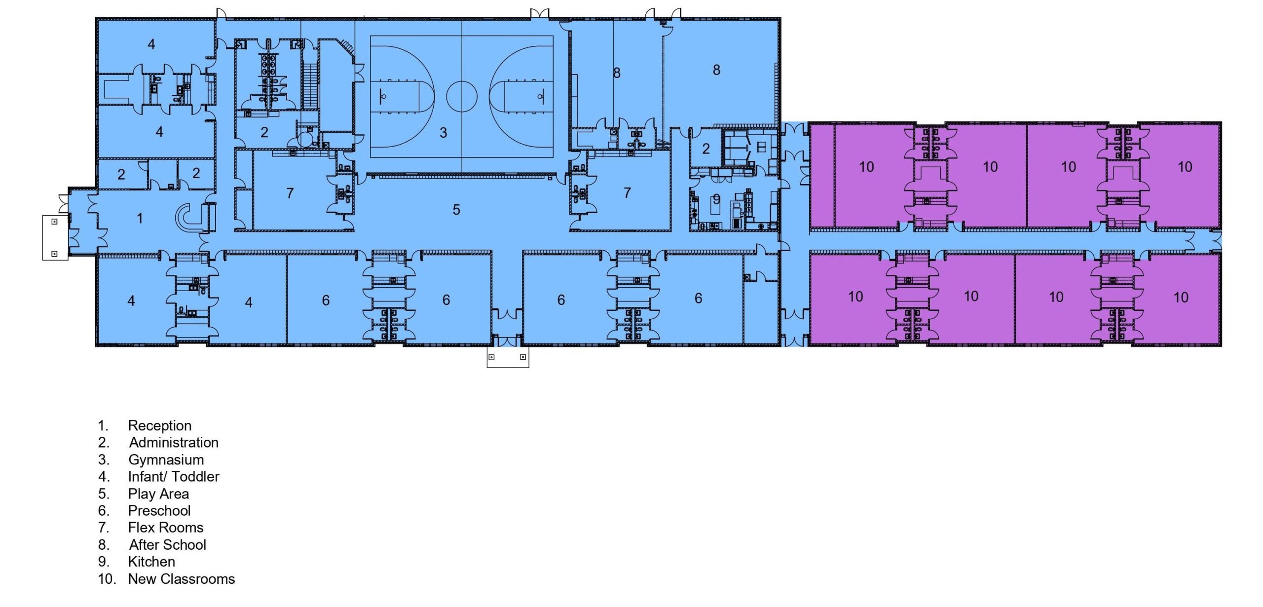 colorful high school floor plans
